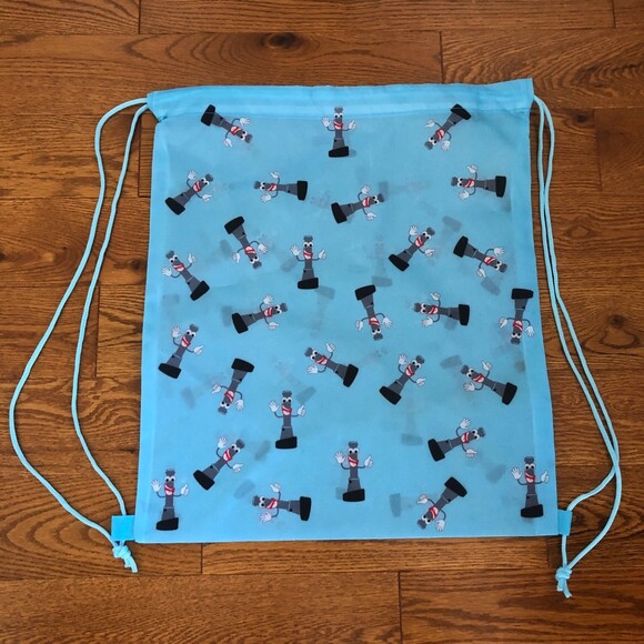 Blue Robot Marty Drawstring Backpack Gymbag - Picture 2 of 2